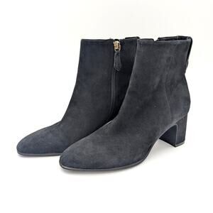 Aerosoles Magnus Ankle Heel Bootie Women's Side Zip Black Size US6.5 EU37